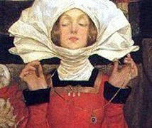 The Pale Complexion of True Love 1899 (Detail) by Eleanor Fortescue-Brickdale